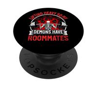 Soulever Lourd pour Que Mes démons aient des colocataires PopSockets PopGrip Adhésif