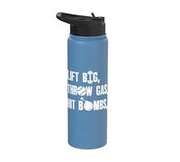 Soulevez gros, lancez de l'essence et lancez des bombes Stainless Steel Insulated Water Bottle