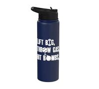 Soulevez gros, lancez de l'essence et lancez des bombes Stainless Steel Insulated Water Bottle