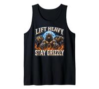 Soulevez Lourd, Restez Grizzly - Force et Motivation Débardeur