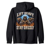 Soulevez Lourd, Restez Grizzly - Force et Motivation Sweat à Capuche