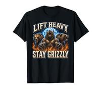 Soulevez Lourd, Restez Grizzly - Force et Motivation T-Shirt