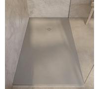 SoulHome Receveur de douche Résine 150x90 Moka Grille Couleur