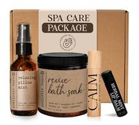 soulistic root Pack de soins de spa pour femmes Spray Lavande Pour Oreiller Baume à Lèvres à la Menthe Naturel Roll-On Apaisant Aux Huiles Essentielles Bain De Sels D'Epsom Eucalyptus