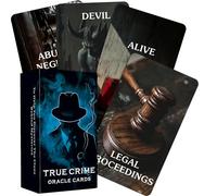 soulme True Crime Clues Oracle Cards Conspiracy Oracle Deck, 80 cartes Oracle pour débutants