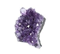Soulnioi Améthyste naturelle grappe de cristal irrgulaire pierre de quartz violet géode pour décoration d'intérieur (1 pièce 40 g)