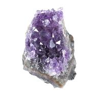 Soulnioi Améthyste naturelle grappe de cristal irrgulaire pierre de quartz violet géode pour décoration d'intérieur (1 pièce 50 g)