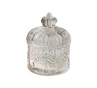 Soulnioi Bocal en verre pour bonbons avec couvercle, bocaux de rangement transparents en cristal, boîte à biscuits, récipient en pierre parfumée, bocaux décoratifs pour buffet pour salon, cuisine