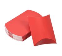 Soulnioi Lot de 100 boîtes à dragées pour mariage ou fête - Boîtes cadeaux plates en kraft pour bonbons, bijoux ou petits souvenirs - Rouge