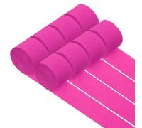 Soulnioi Rouleau de papier crépon rose rouge de 25 m pour décoration de fête, papier kraft de qualité supérieure pour anniversaires, mariages, festivals et projets de bricolage - 1 rouleau
