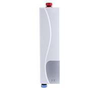SOULONG Chauffe-Eau Instantané Électrique 220V 3000W Mini Réservoir en Acier Inoxydable Avec Système de Chauffage Sûr Pour Salle de Bains Cuisine Robinet Évier (Blanc)
