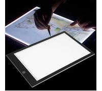 SOULONG Tablette Lumineuse avec 3 Niveaux Luminosité Réglable A2 - A3 - A4 Ultra-mince Table Lumineuse Panneau à Dessin LED Por -LIS