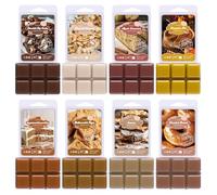 SoulOrigin Boulangerie - Cire parfumée - Cubes de cire de soja parfumées - Coffret cadeau pour cire, chocolat chaud, cannelle de pomme, noix de coco frite, gâteau à la citrouille, caramel au caramel