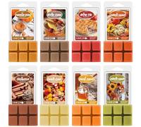SoulOrigin Lot de cubes de cire parfumés pour l'automne - Plusieurs arômes pour la maison - Cire chauffante - Cidron, citrouille, récolte d'automne, cannelle et sirop d'érable - 2,5 oz