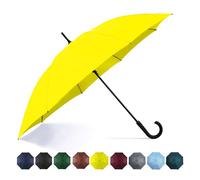 SoulRain Grand parapluie coupe-vent à ouverture automatique surdimensionnée avec poignée en J pour homme et femme 127 cm