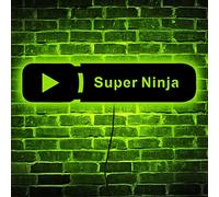 SOULSIS Personnalisez Le Décor D'art Mur Signe Mené Par Youtube - Art Mural Phosphorescent - Décor Salle Diffusion En Direct - Décoration Led - Cadeau Lumière D'enseigne Au Néon Personnalisé