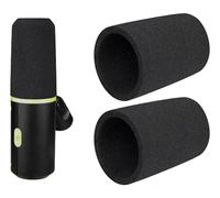 SOULWIT 2 Pièces Anti-Pop pour Shure MV6 Microphone - Noir | Filtre anti-pop pour Shure MV6 Microphone