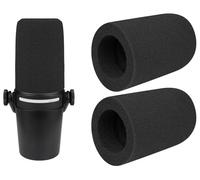 SOULWIT 2 Pièces Filtres Anti-Pop pour Shure MV7+ (MV7 Plus) - Noir