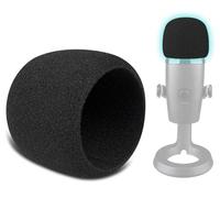 SOULWIT 2 Pieces Microphones Pop Filter pour Logitech pour Creators Blue Yeti Nano USB Microphone, Protecteur Microphone Mousse Couvre Pare-Brise