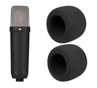 SOULWIT 2 Pieces Microphones Pop Filter pour RØDE(Rode) NT1 Series(Gen 1/2/3/4/5/Signature)/NT1-A, Protecteur Microphone Mousse Couvre Pare-Brise