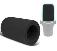 SOULWIT 2 Pieces Microphones Pop Filter pour Shure MV7+ Podcast Dynamic, Protecteur Microphone Mousse Couvre Pare-Brise