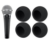 SOULWIT 4 Pièces Anti-Pop pour Shure SM48/PGA48/PGA58 - Noir