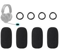 SOULWIT 4 Pièces Cache-Micro pour JBL Quantum Série Casques - Noir | pour JBL Quantum Q100/Q360/Q910, Quantum One/Q350/Q200/Q300/Q400/Q600/Q610/Q800/Q810 Casques