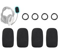 SOULWIT 4 Pieces Microphones Pop Filter pour Lightspeed Zulu(1/2/3/PFX)/Sierra/Tango/Delta Zulu Aviation Casques, Protecteur Microphone Mousse Couvre Pare-Brise