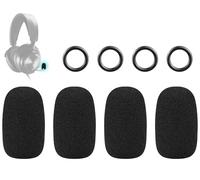 SOULWIT 4 Pieces Protecteur Microphone Mousse Couvre Pop Filter pour Steelseries Arctis 1/3/5/7/7+/7P/7P+/7X/7X+/9/9X/Pro/Prime, Nova Series Casques, Micro Couvre Pare-Brise avec Mousse Haute Densité