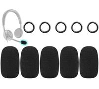 SOULWIT 5 Pièces Cache-Micro pour Plantronics(Poly) Casques - Noir