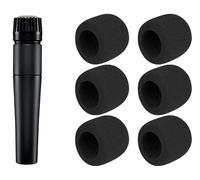 SOULWIT 6 Pièces Filtres Anti-Pop pour Shure SM57 - Noir