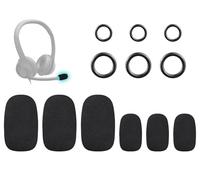 SOULWIT Cache-Micro pour Logitech Casques - Noir (3 Petits + 3 Grands) | pour Logitech H390/G432/G733, G/H/G Pro/Zone Séries Casques