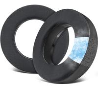 Soulwit Coussinets de rechange pour casque Beyerdynamic DT700 Prox(DT 700 Pro X)/DT900 Prox(DT 900 Pro X), coussinets d'oreille avec tissu respirant en soie glacée, mousse haute densité, noir