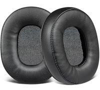 SOULWIT Coussinets d'oreille pour Audio-Technica ATH-M60X Casque, Coussin en Cuir Protéiné Souple et Mousse à Mémoire de Forme Haute Densité