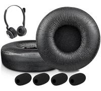 SOULWIT Coussinets pour Jabra Engage 55/65/75 - Stéréo Noir | (Non compatibles avec Engage 50 et Engage 55/65/75 en version mono), pour Engage 55/65/75 (version stéréo) Casques