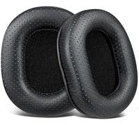 SOULWIT Cuir d'agneau Coussinets pour ATH M50X Casque - Noir | pour Audio Technica M50X/M40X/M30X/M20X/MSR7/SX1 Monitor Casques