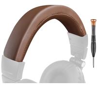 SOULWIT Cuir Protéiné Housse de Rechange pour Audio Technica ATH M50, M50X, M50XWH, M50XBT, M50XBT2, M50S/LE Casque Bandeau,Remplacement Headband Accessoires