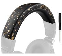 SOULWIT Cuir Protéiné Housse de Rechange pour Audio Technica ATH M50, M50X, M50XWH, M50XBT, M50XBT2, M50S/LE Casque Bandeau,Remplacement Headband Accessoires