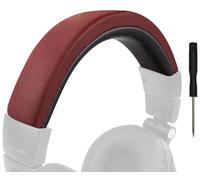 SOULWIT Cuir Protéiné Housse de Rechange pour Audio Technica ATH M50, M50X, M50XWH, M50XBT, M50XBT2, M50S/LE Casque Bandeau,Remplacement Headband Accessoires