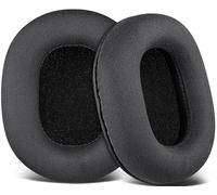 SOULWIT Daim Coussinets pour ATH M50X Casque - Noir | pour Audio Technica M50X/M40X/M30X/M20X/MSR7/SX1 Monitor Casques