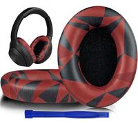 SOULWIT Doux Cuir Protéiné Mousse Coussin Coussinets pour Sony WH-1000XM3 (WH1000XM3) Over-Ear Casque,avec Mousse à mémoire d'isolation phonique, épaisseur supplémentaire