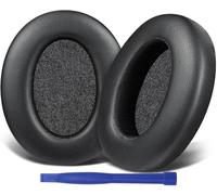 SOULWIT Doux Cuir Protéiné Mousse Coussin Coussinets pour Sony WH-XB910 XB910N Suppression du Bruit des Basses supplémentaires Casque, pour Sony WHXB910N Wireless Bluetooth Casque