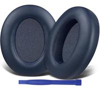 SOULWIT Doux Cuir Protéiné Mousse Coussin Coussinets pour Sony WH-XB910 XB910N Suppression du Bruit des Basses supplémentaires Casque, pour Sony WHXB910N Wireless Bluetooth Casque