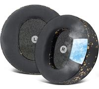 SOULWIT Gel de Refroidissement Mousse Coussin Coussinets pour Audeze Maxwell Casque, Coussinets d’Oreille en Tissu de Soie Glacée Respirant, Mousse Haute Densité à Annulation de Bruit
