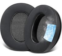 SOULWIT Gel de Refroidissement Mousse Coussin Coussinets pour KRK KNS6400/KNS6402/KNS8400/KNS 8402 Casques, Coussinets en Tissu de Soie de Glace Durable, Mousse d’Isolation Phonique Confortable