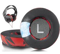 SOULWIT Gel de Refroidissement Mousse Coussin Coussinets pour Plantronics (Poly) Rig 400 (400Pro HC, 400HS, 400HX, 400HA), Rig 500 (500E, 500HD, 500HX) / Rig 505 (505HS) / Rig515 (515HD) Casque