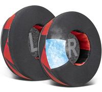 SOULWIT Gel de Refroidissement Mousse Coussin Coussinets pour Skullcandy Cassette on-Ear Les sans Fil Casques, Coussinets d’Oreille en Tissu de Soie Glacée, Mousse Haute Densité
