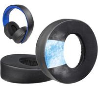 SOULWIT Gel de Refroidissement Mousse Coussin Coussinets pour Sony Gold Wireless Playstation PS4 Casque, Oreillettes de Remplacement pour la Version 2014, modèle de Casque CECHYA-0083