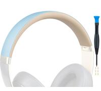 SOULWIT Kit de Couverture Bandeau Headband pour Beats Studio 3 & Studio 2 Wired & Wireless Casques, Pièce de Remplacement pour Coussin de Ceinture de Tête avec Silicone Durable et Plastique