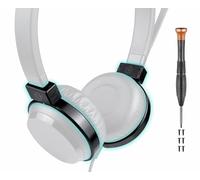 SOULWIT Kit de Réparation de Charnières Cassées pour Jabra Evolve 65/40/30/20 Casque (Wired Uniquement), Joints de Remplacement pour Cache Latéral et Bandeau Curseur d'arceau